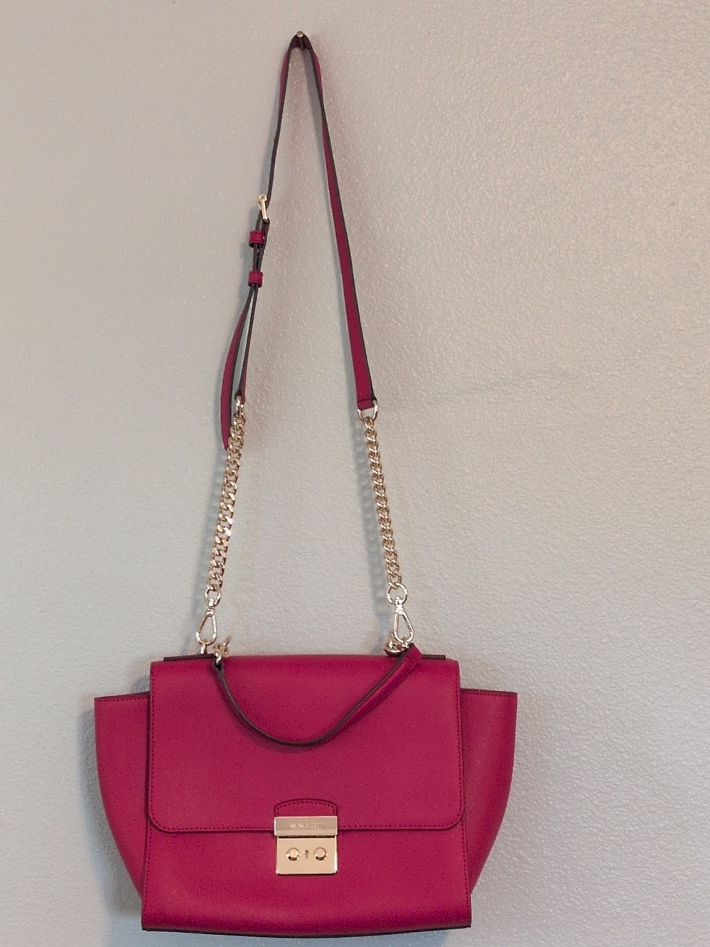 Michael Kors Brandi Medium Top Handle Satchel Crossbody Saffiano Leather